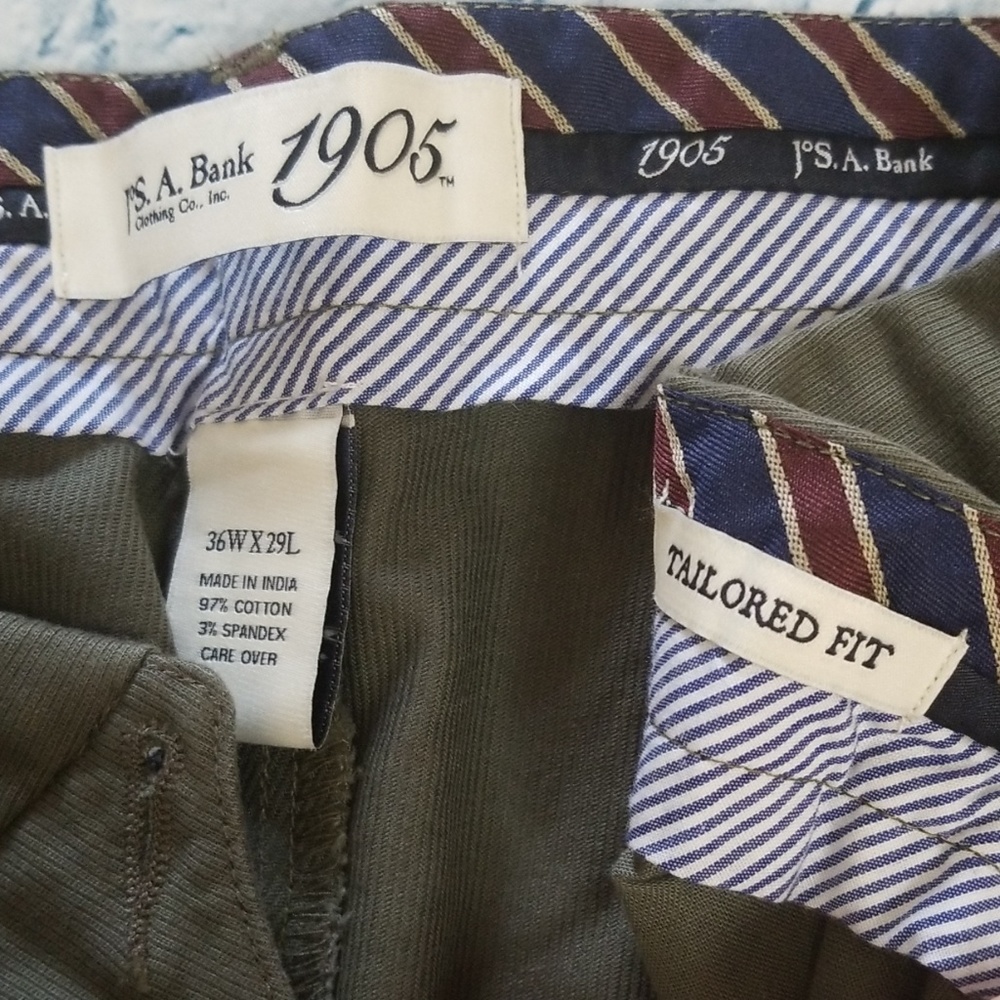 NWT Jo's. A Banks Men's Casual Pants - Picture 5 of 5